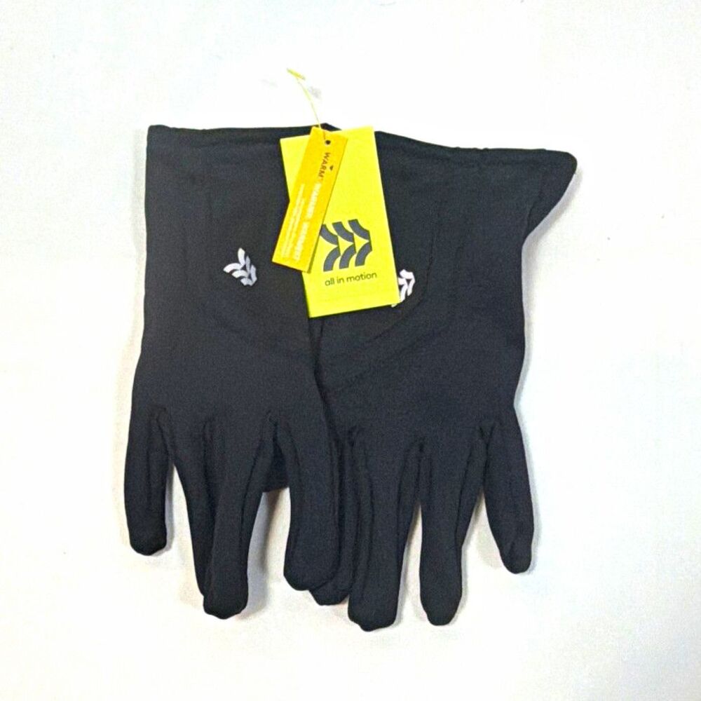 All in Motion Black Fleece Warm Touchscreen Gloves Large Ski Snowboard Winter